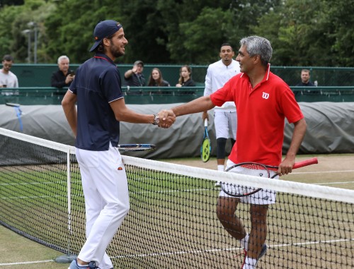Lopez & Kyrgios in 2017 THF Pro Am Doubles 