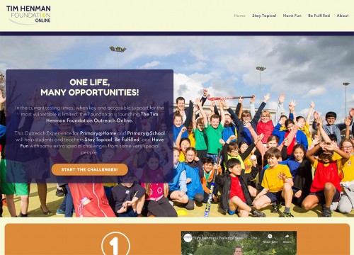 www.thfonline.org launches - challenges & activities